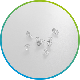 Transparent Lingual Button